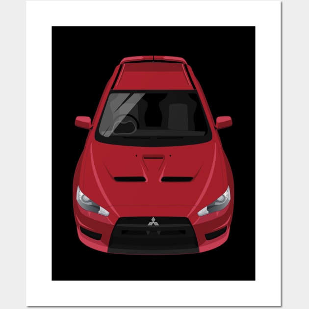 Lancer Evolution X Evo 10 2008-2016 - Red Wall Art by jdmart